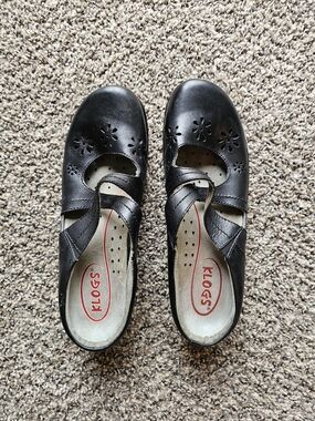 Klogs Kids Black Mary Jane Comfort Shoe